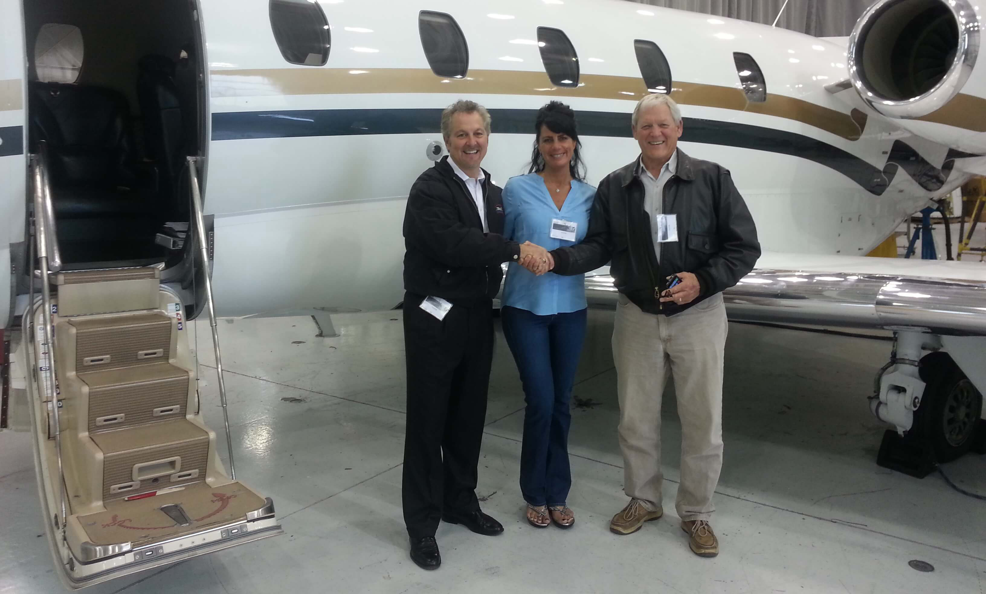 Tony, Karina and Bob Currey