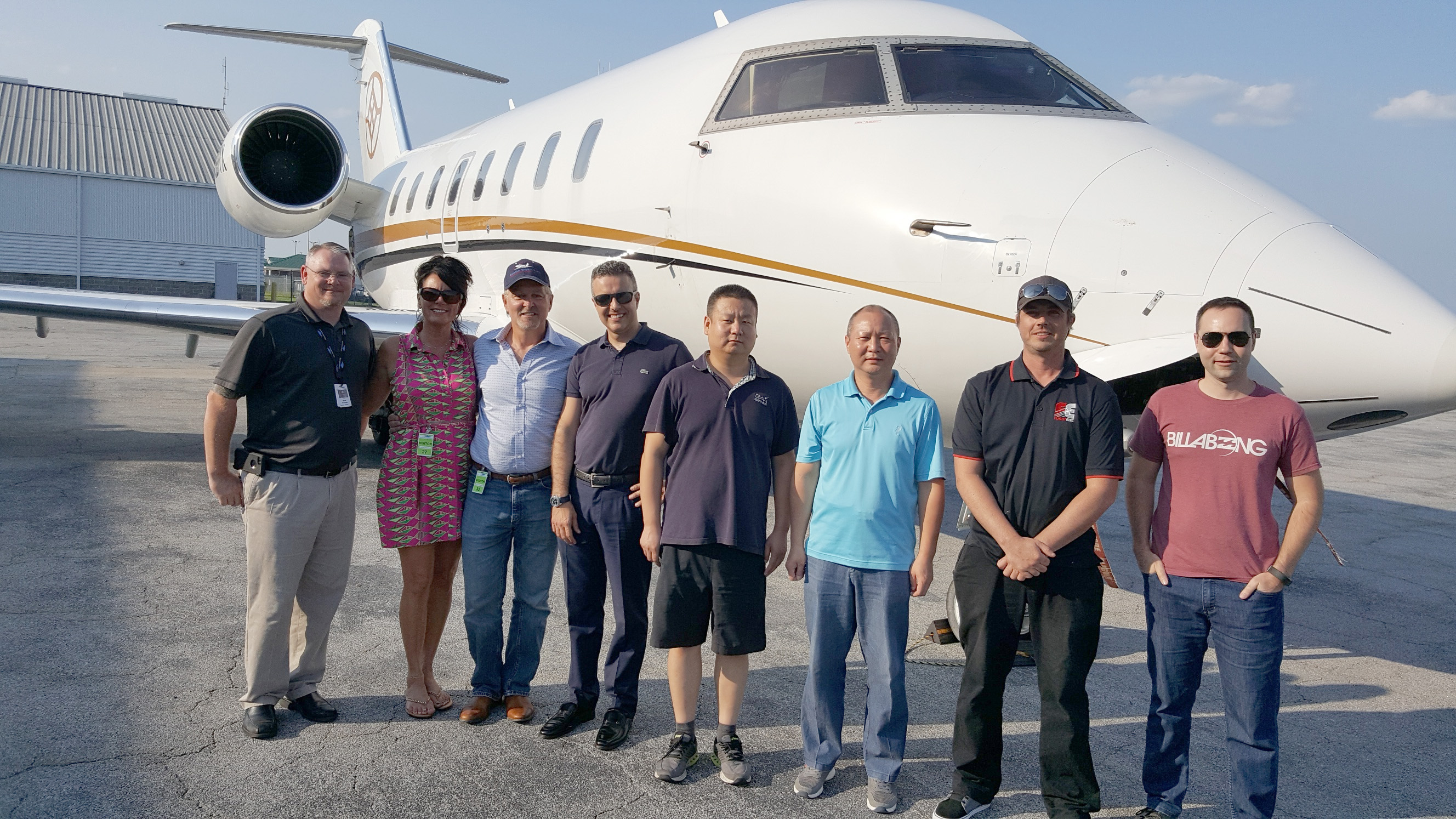 Tony, Karin and crew CL-605